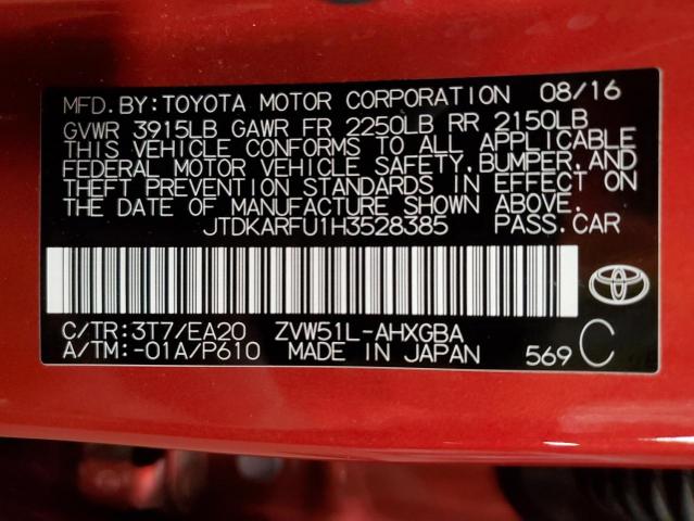 Photo 12 VIN: JTDKARFU1H3528385 - TOYOTA PRIUS 