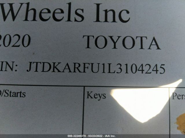 Photo 8 VIN: JTDKARFU1L3104245 - TOYOTA PRIUS 