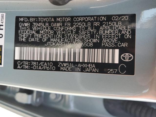 Photo 11 VIN: JTDKARFU1L3116508 - TOYOTA PRIUS 