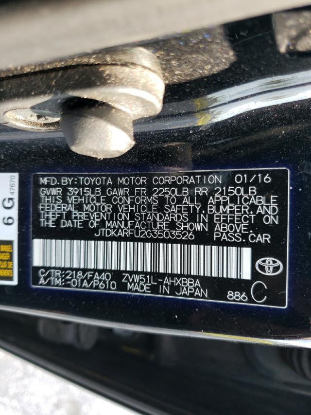 Photo 9 VIN: JTDKARFU2G3503526 - TOYOTA PRIUS 