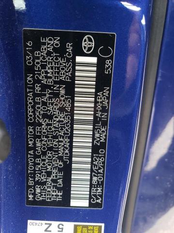 Photo 11 VIN: JTDKARFU2G3514851 - TOYOTA PRIUS 