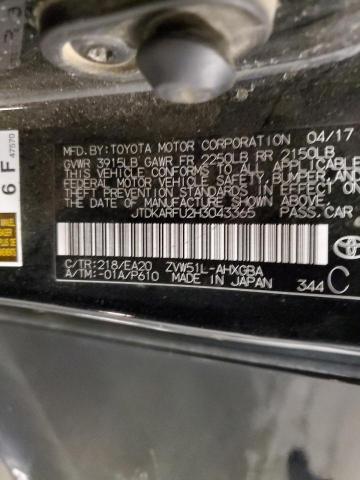 Photo 11 VIN: JTDKARFU2H3043365 - TOYOTA PRIUS 