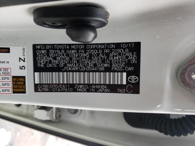 Photo 9 VIN: JTDKARFU2H3544188 - TOYOTA PRIUS 