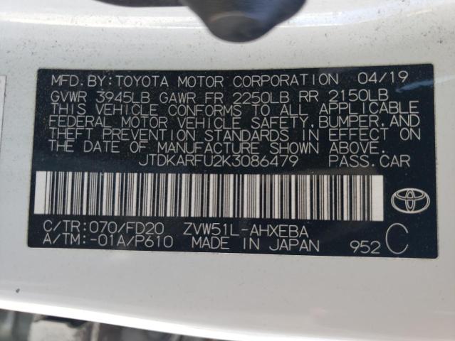 Photo 11 VIN: JTDKARFU2K3086479 - TOYOTA PRIUS 