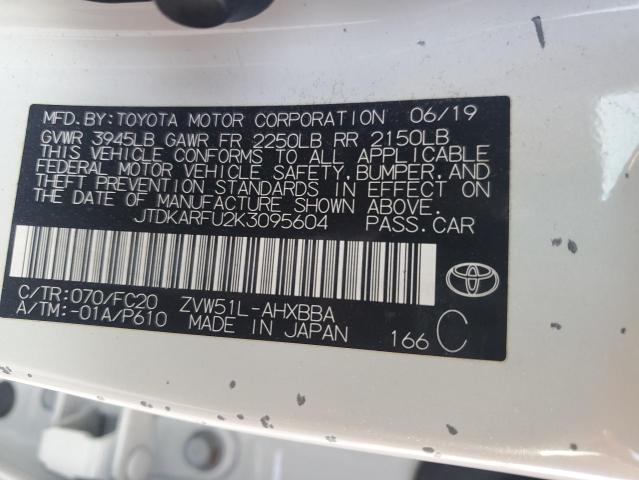 Photo 11 VIN: JTDKARFU2K3095604 - TOYOTA PRIUS 