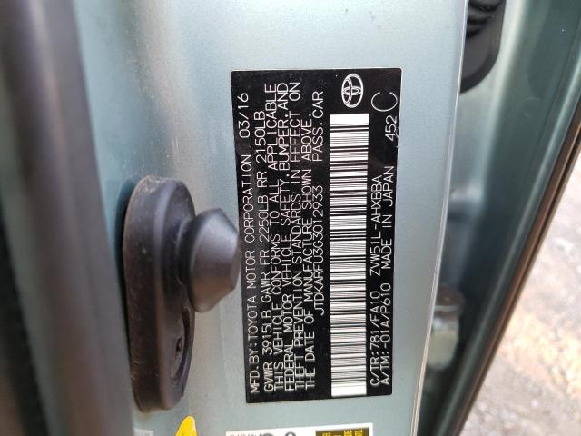 Photo 9 VIN: JTDKARFU3G3012933 - TOYOTA PRIUS 