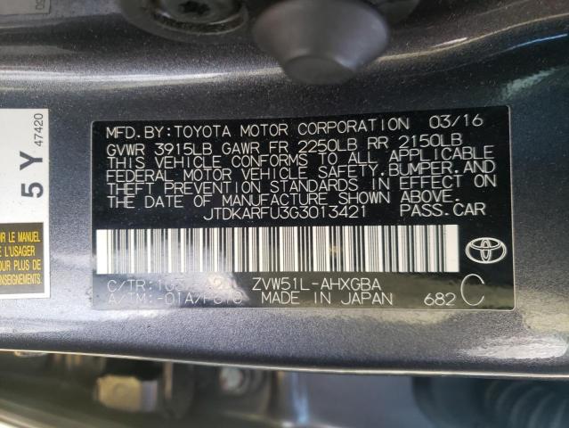 Photo 11 VIN: JTDKARFU3G3013421 - TOYOTA PRIUS 