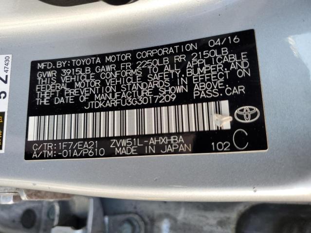 Photo 11 VIN: JTDKARFU3G3017209 - TOYOTA PRIUS 