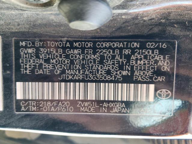 Photo 9 VIN: JTDKARFU3G3508475 - TOYOTA PRIUS 