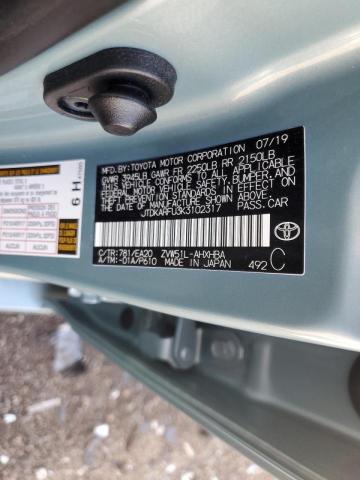 Photo 9 VIN: JTDKARFU3K3102317 - TOYOTA PRIUS 