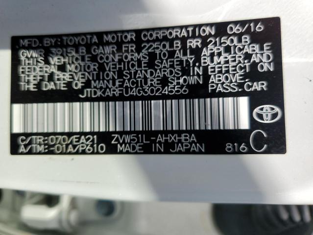 Photo 11 VIN: JTDKARFU4G3024556 - TOYOTA PRIUS 