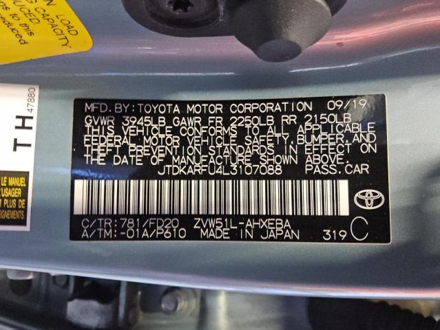 Photo 13 VIN: JTDKARFU4L3107088 - TOYOTA PRIUS L 