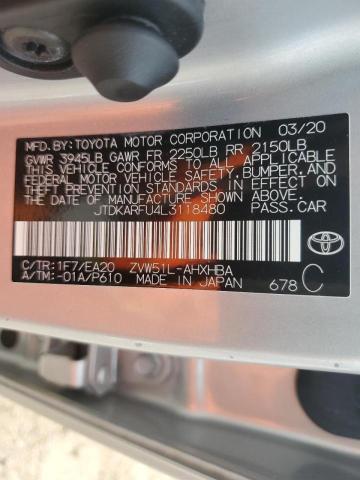 Photo 12 VIN: JTDKARFU4L3118480 - TOYOTA PRIUS 