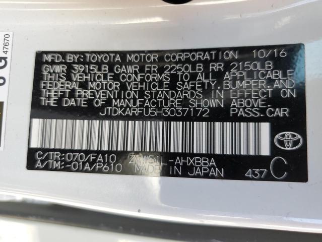 Photo 11 VIN: JTDKARFU5H3037172 - TOYOTA PRIUS 