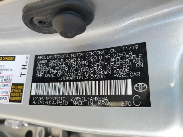 Photo 12 VIN: JTDKARFU5L3109206 - TOYOTA PRIUS 