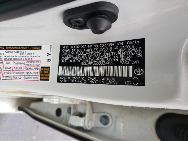 Photo 9 VIN: JTDKARFU6G3024462 - TOYOTA PRIUS 