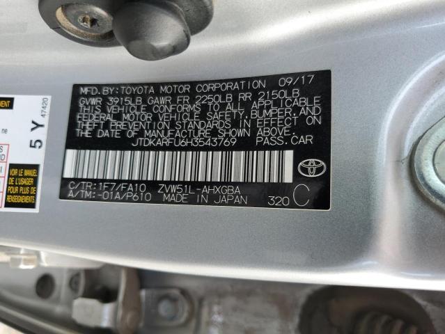 Photo 11 VIN: JTDKARFU6H3543769 - TOYOTA PRIUS 