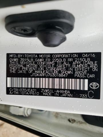 Photo 12 VIN: JTDKARFU7G3018847 - TOYOTA PRIUS 