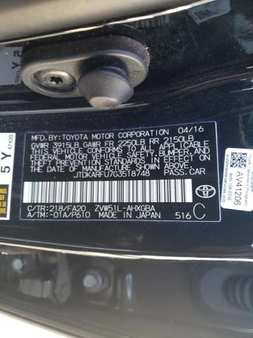 Photo 9 VIN: JTDKARFU7G3518748 - TOYOTA PRIUS 