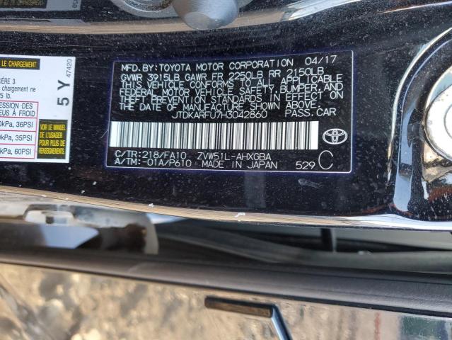 Photo 11 VIN: JTDKARFU7H3042860 - TOYOTA PRIUS 