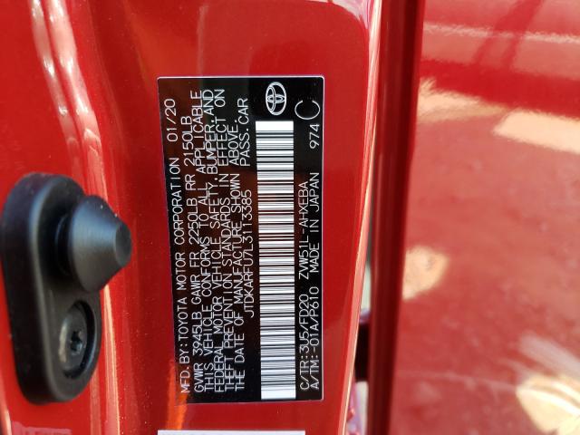 Photo 9 VIN: JTDKARFU7L3113385 - TOYOTA PRIUS L 