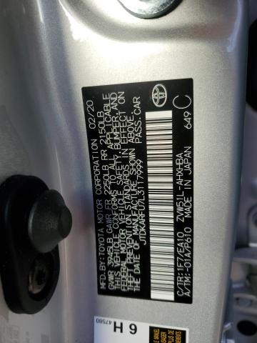 Photo 12 VIN: JTDKARFU7L3117999 - TOYOTA PRIUS L 