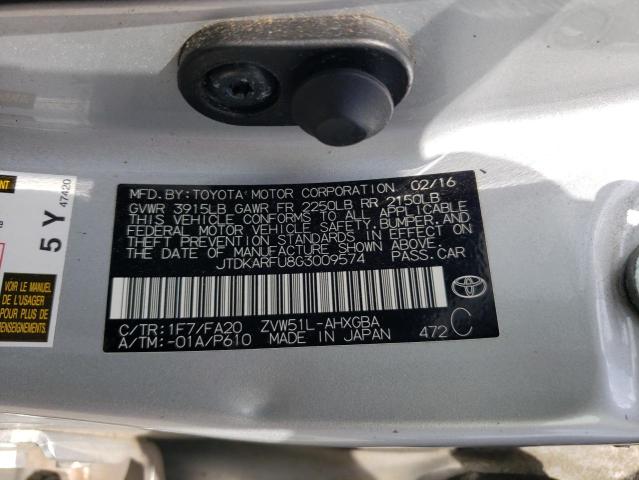 Photo 11 VIN: JTDKARFU8G3009574 - TOYOTA PRIUS 