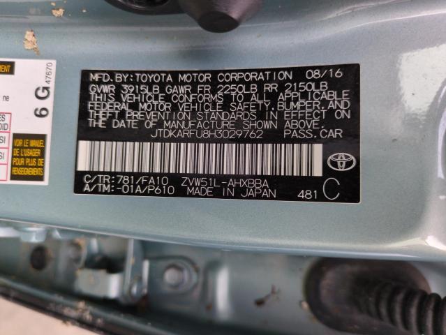 Photo 12 VIN: JTDKARFU8H3029762 - TOYOTA PRIUS 