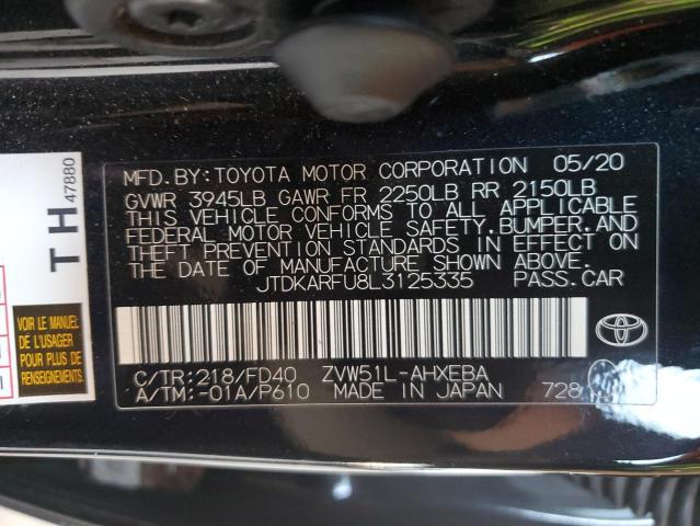 Photo 11 VIN: JTDKARFU8L3125335 - TOYOTA PRIUS L 