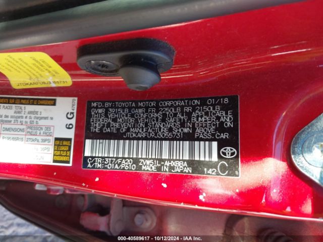 Photo 8 VIN: JTDKARFU9J3055731 - TOYOTA PRIUS 