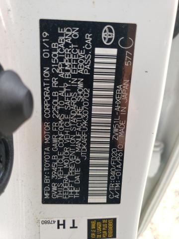 Photo 12 VIN: JTDKARFU9K3070702 - TOYOTA PRIUS 