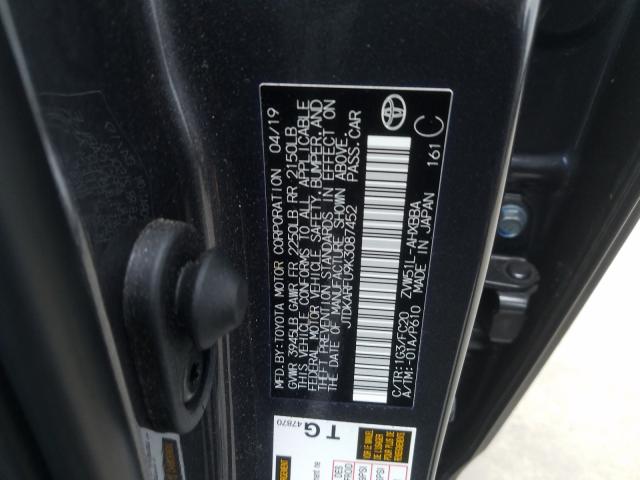 Photo 9 VIN: JTDKARFU9K3087452 - TOYOTA PRIUS 