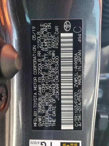 Photo 9 VIN: JTDKARFU9K3093400 - TOYOTA PRIUS 