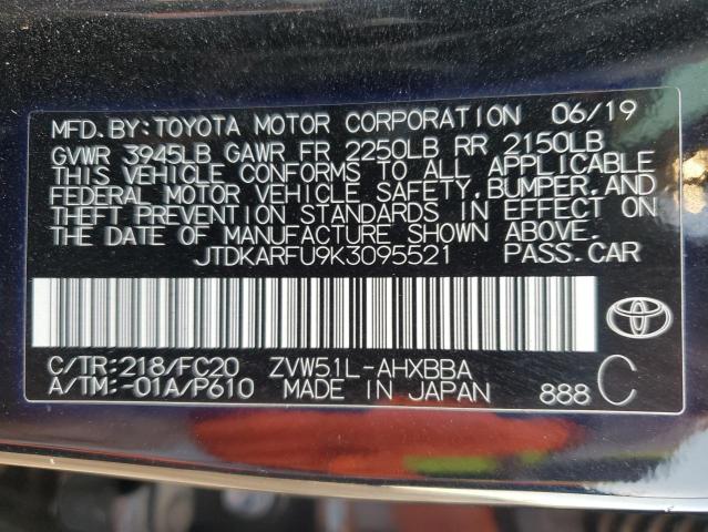 Photo 11 VIN: JTDKARFU9K3095521 - TOYOTA PRIUS 