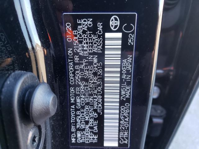 Photo 9 VIN: JTDKARFU9L3113615 - TOYOTA PRIUS L 