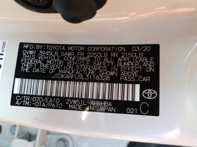 Photo 9 VIN: JTDKARFU9L3118328 - TOYOTA PRIUS L 