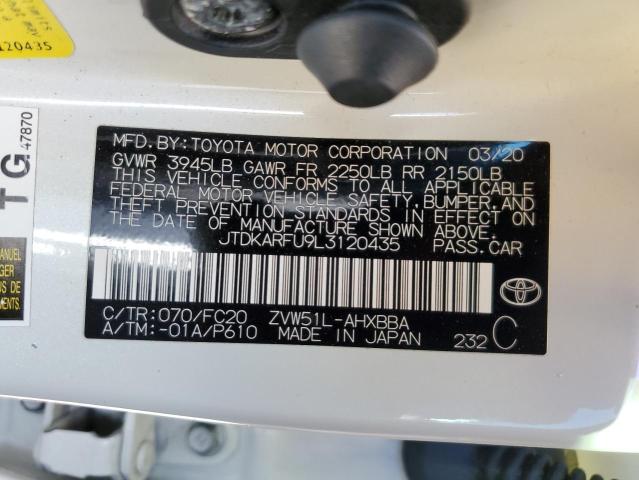 Photo 11 VIN: JTDKARFU9L3120435 - TOYOTA PRIUS L 