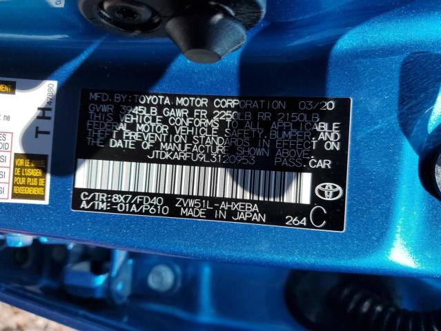 Photo 11 VIN: JTDKARFU9L3120953 - TOYOTA PRIUS 