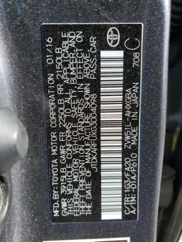 Photo 11 VIN: JTDKARFUXG3004098 - TOYOTA PRIUS 