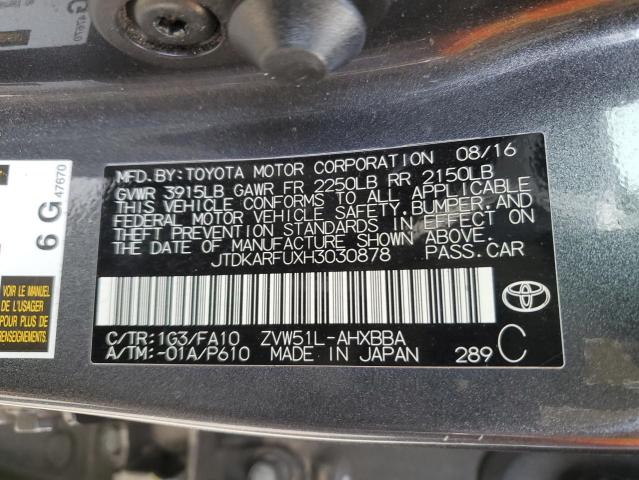 Photo 11 VIN: JTDKARFUXH3030878 - TOYOTA PRIUS 