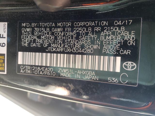 Photo 9 VIN: JTDKARFUXH3044280 - TOYOTA PRIUS 