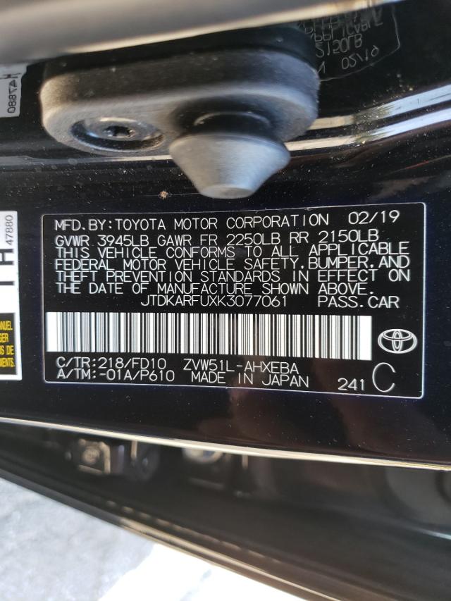 Photo 9 VIN: JTDKARFUXK3077061 - TOYOTA PRIUS 