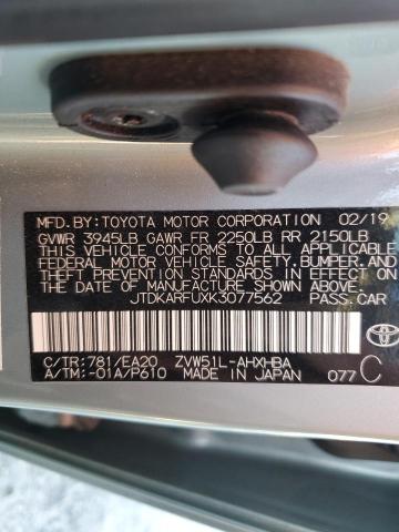 Photo 11 VIN: JTDKARFUXK3077562 - TOYOTA PRIUS 