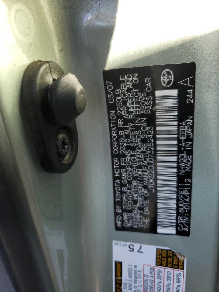 Photo 12 VIN: JTDKB20U073252423 - TOYOTA PRIUS 