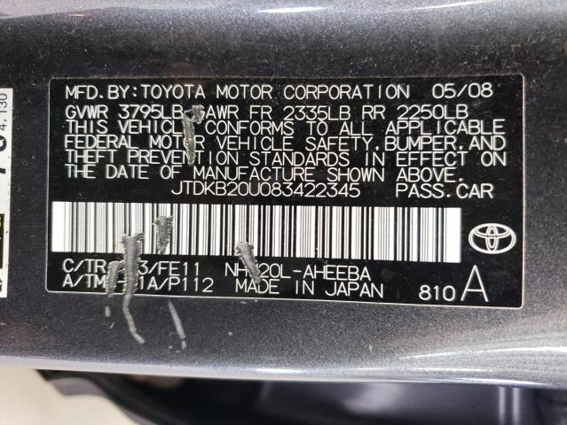 Photo 11 VIN: JTDKB20U083422345 - TOYOTA PRIUS 