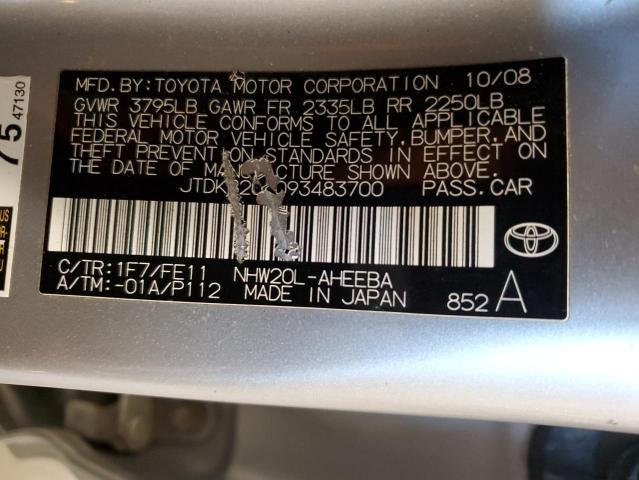 Photo 12 VIN: JTDKB20U093483700 - TOYOTA PRIUS 