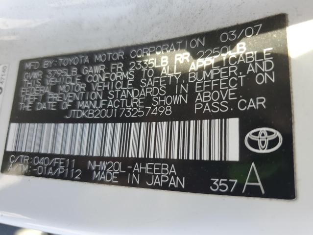 Photo 12 VIN: JTDKB20U173257498 - TOYOTA PRIUS 