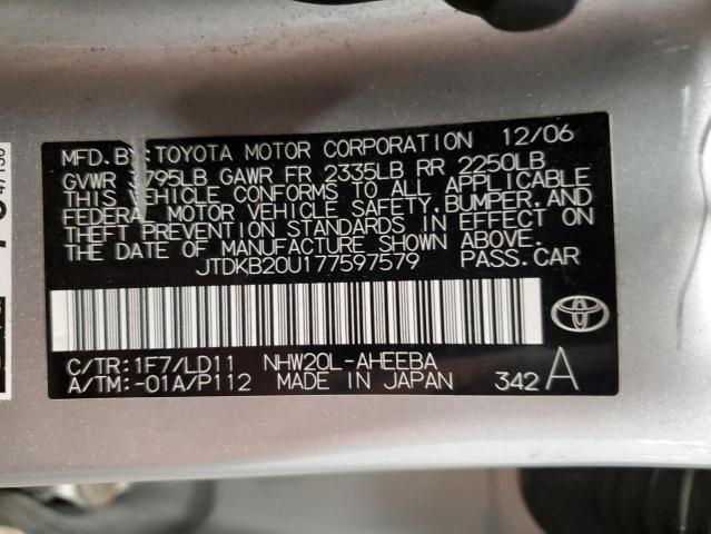 Photo 11 VIN: JTDKB20U177597579 - TOYOTA PRIUS 