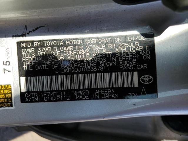 Photo 11 VIN: JTDKB20U183367811 - TOYOTA PRIUS 