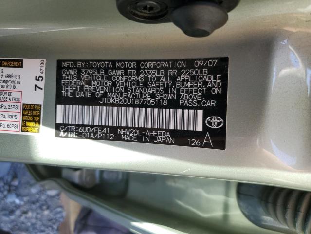 Photo 11 VIN: JTDKB20U187705118 - TOYOTA PRIUS 